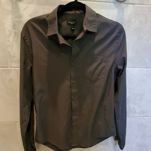 Structure Small dark grey button downshirt